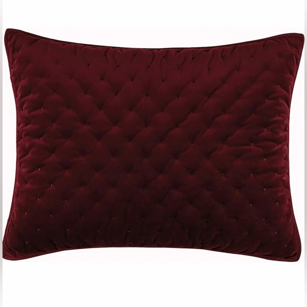 CROSCILL CARISSA MERLOT STANDARD SHAM NEW
